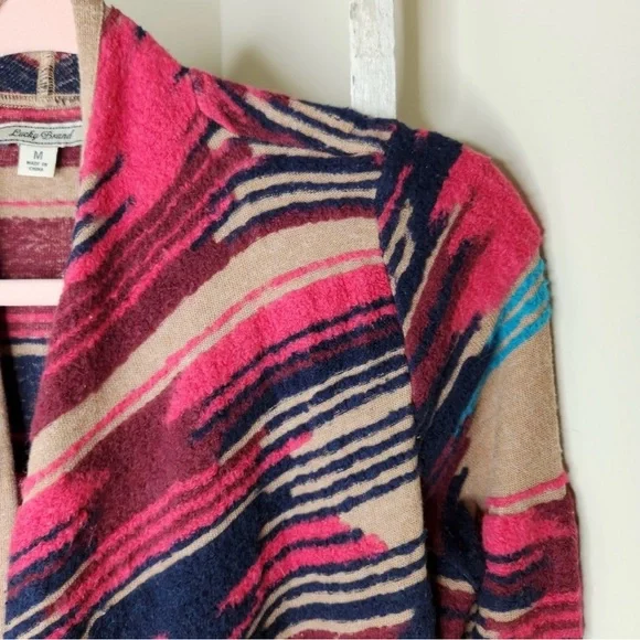 Lucky Brand | Aztec Drape Cardigan - Picture 5 of 7